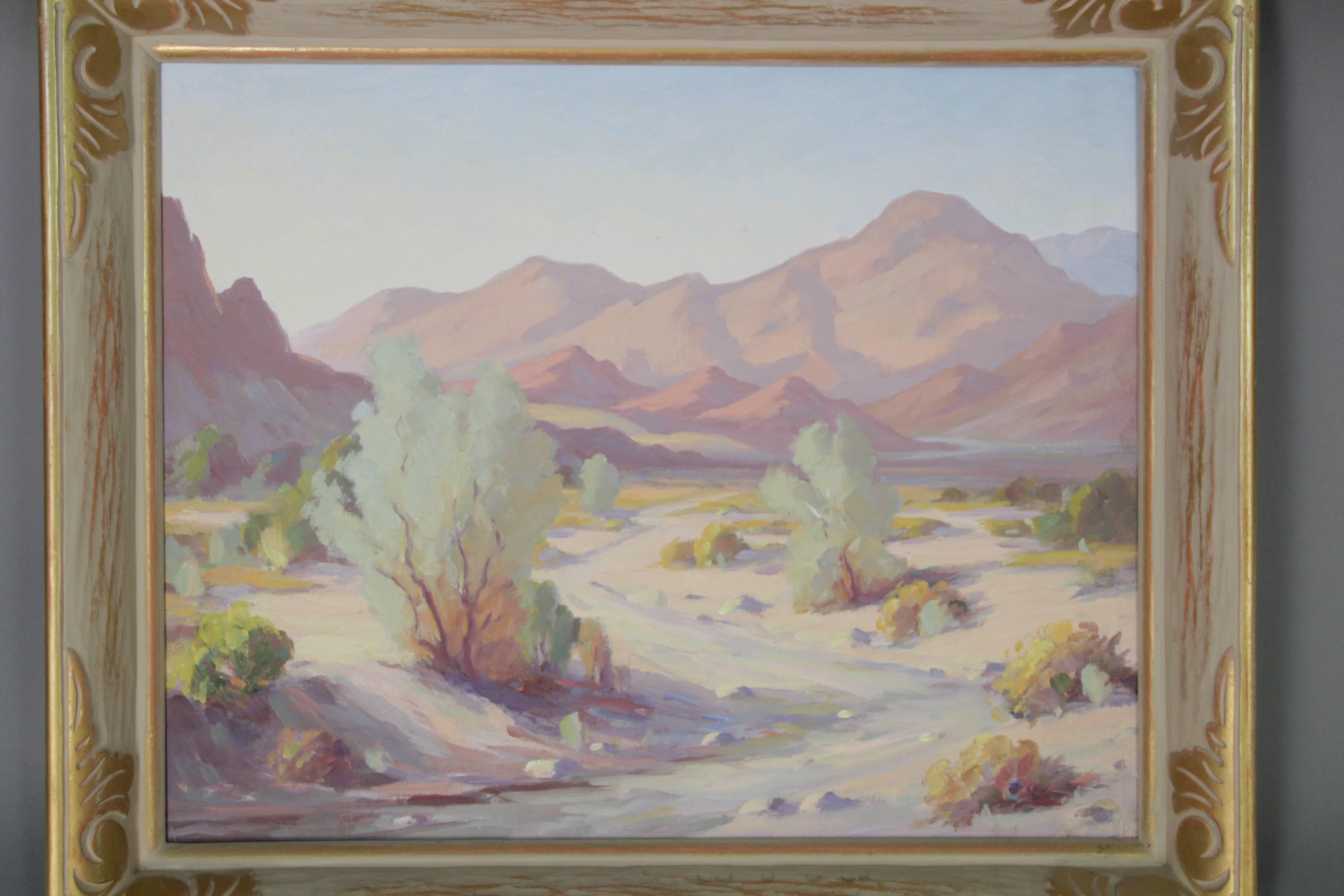 Other 1920s Desert Landscape Painting in Original Frame