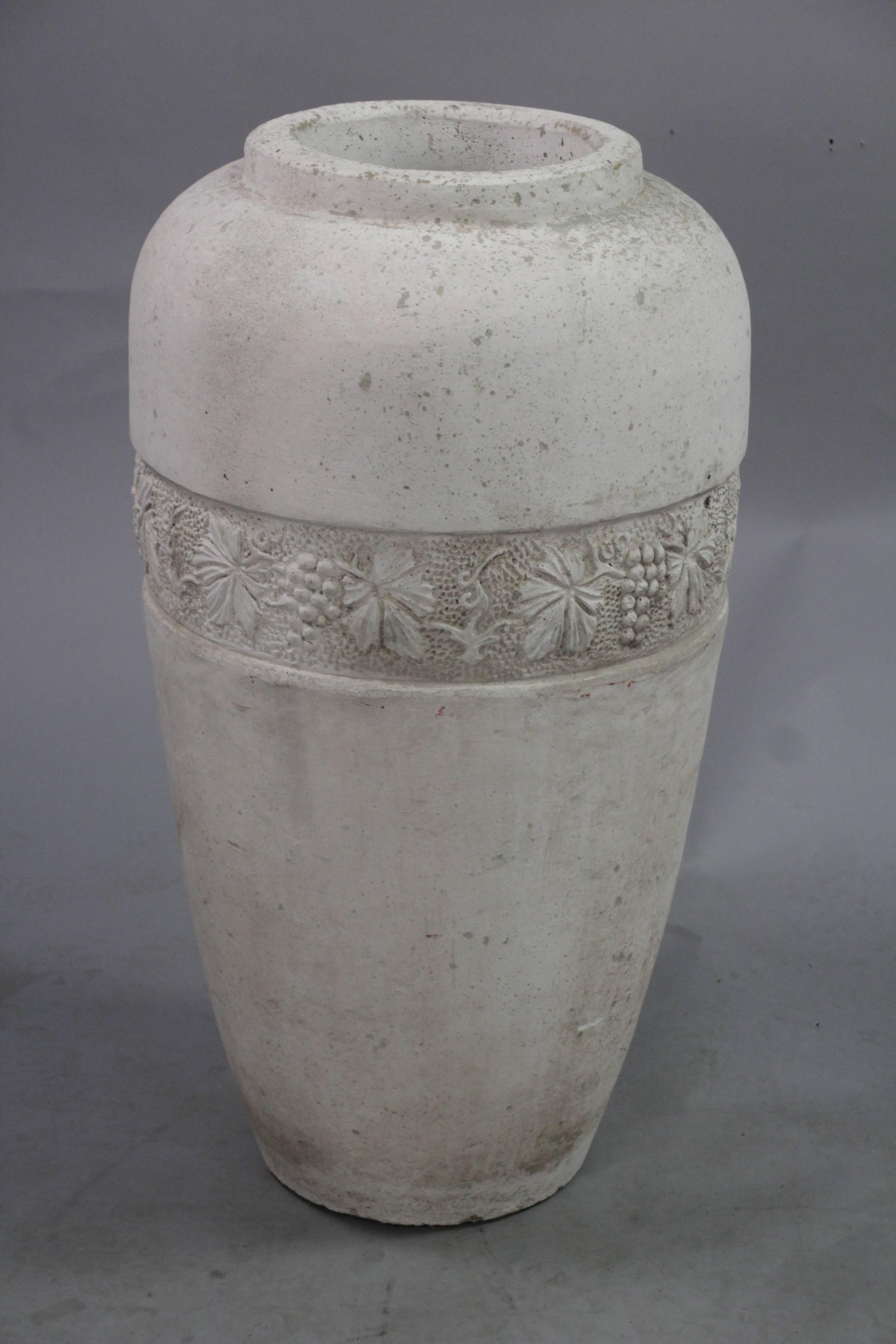 large concrete vase