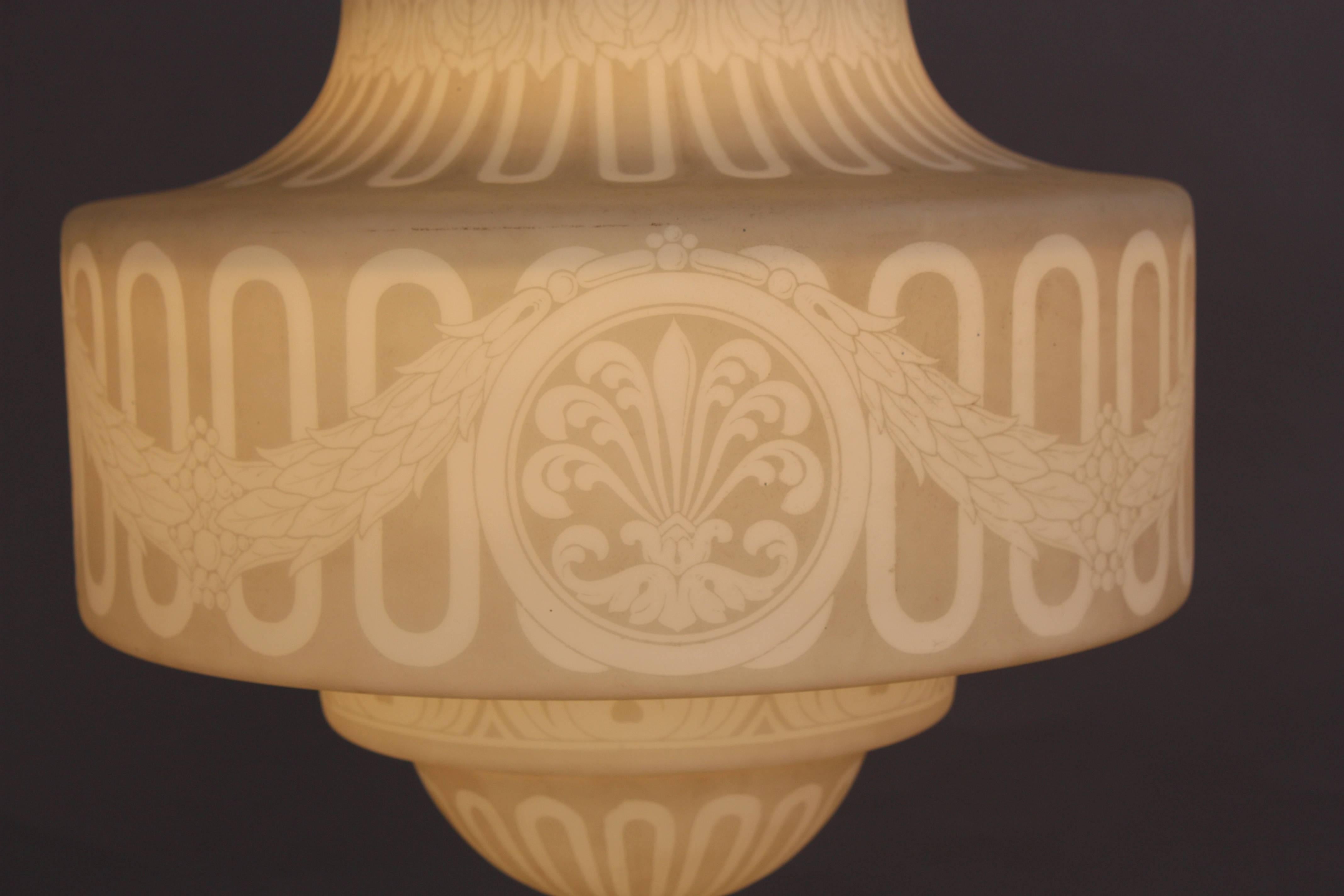 American Antique Greek Revival Pendant Light