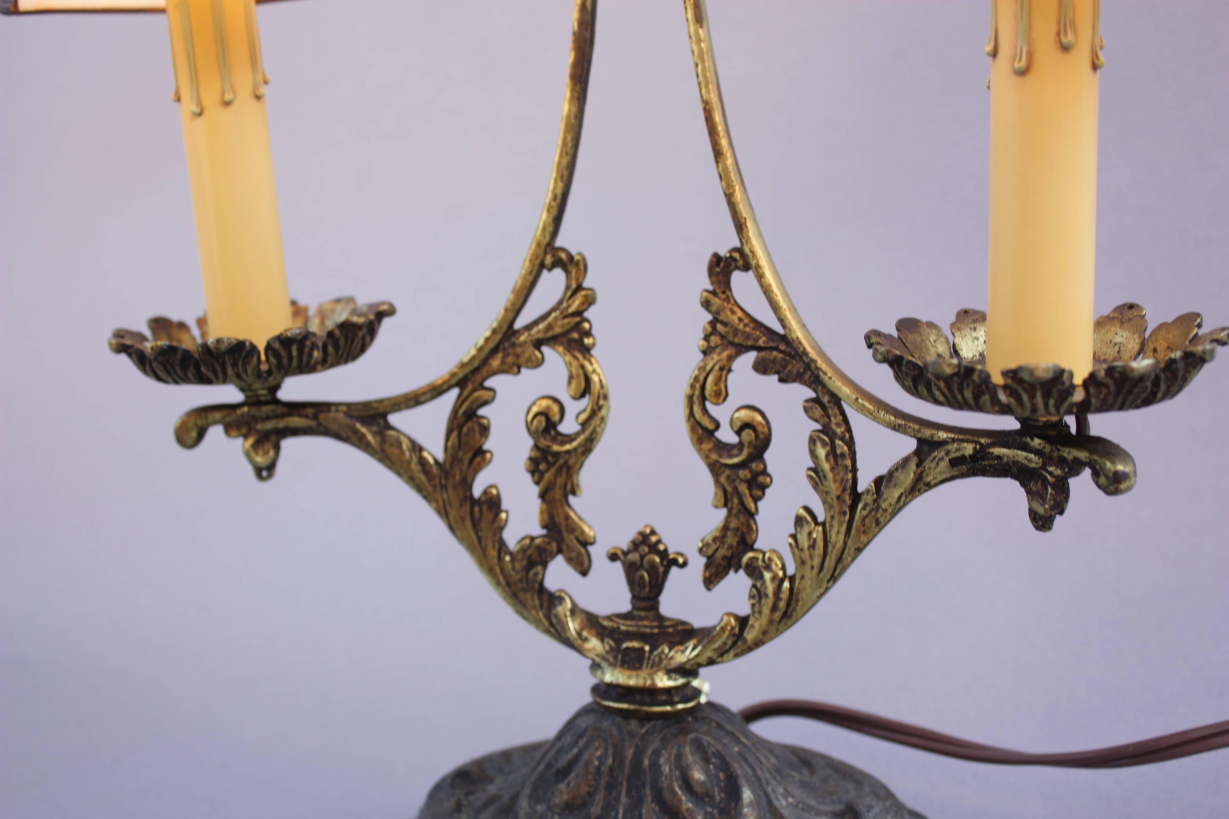 American Pair of 1920s Spanish Revival Table Lamps For Sale