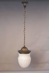 1920s Large-Scale Pendant with Original Glass