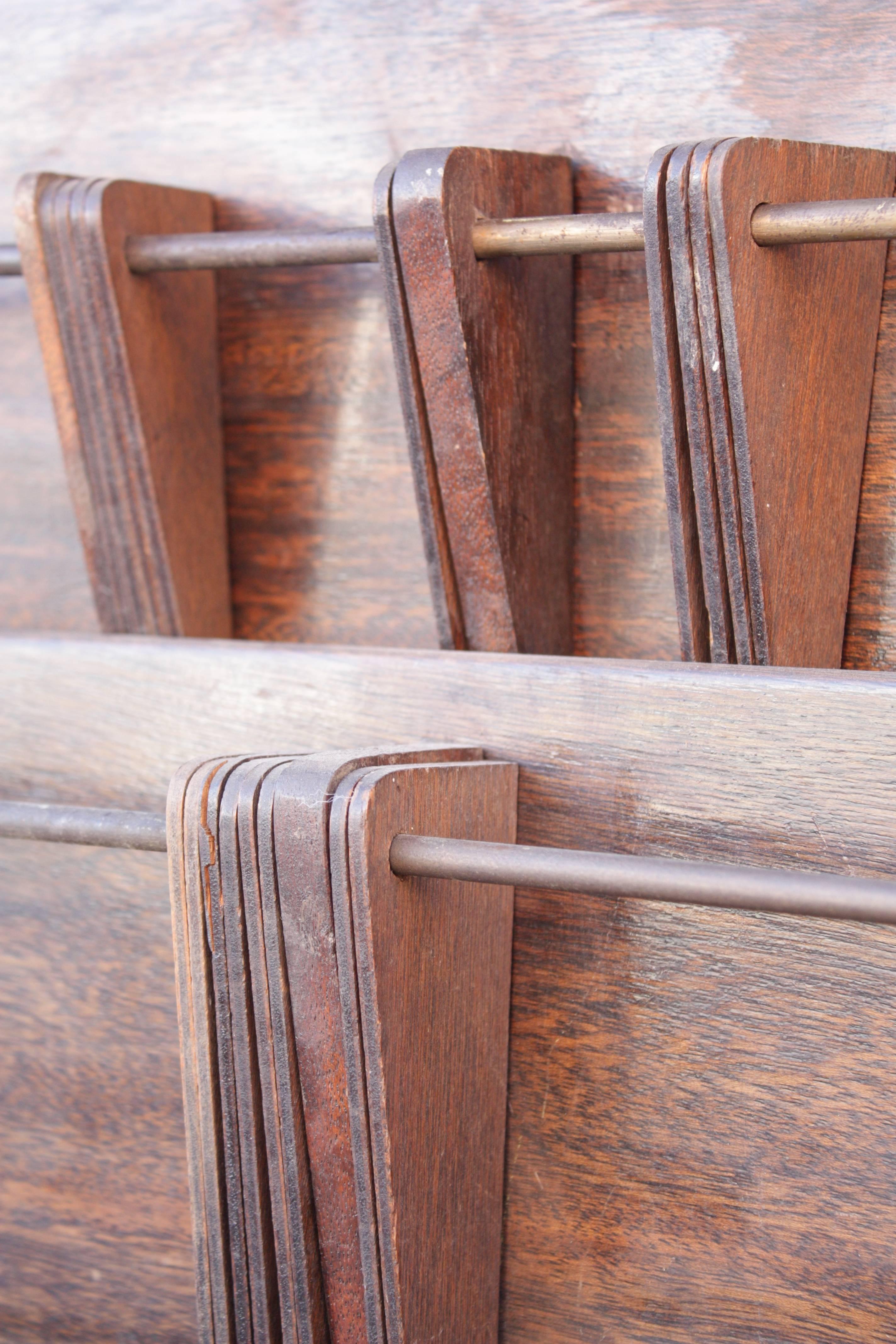 American Turn-of-the-Century Wooden Magazine Rack