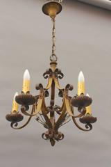 1920s Polychrome Spanish Revival Chandelier