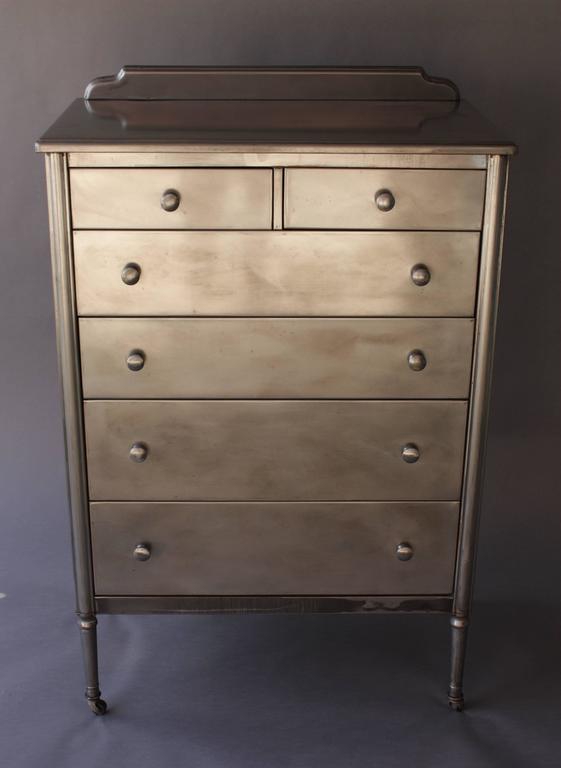 Machine Age Highboy Industrial Dresser at 1stDibs