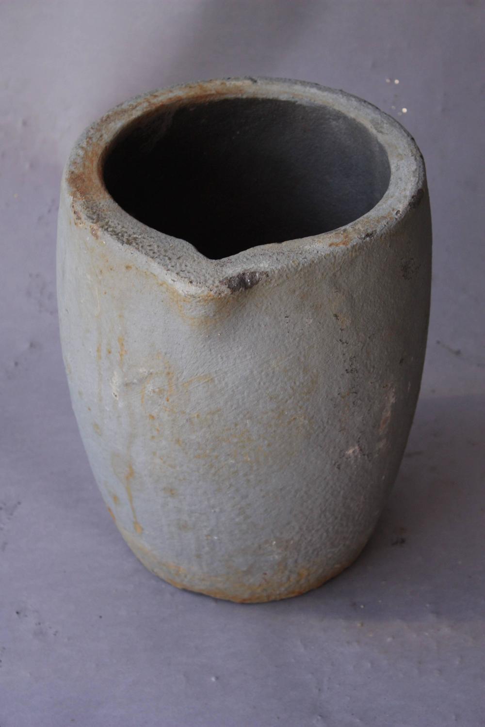 Collection of Six Industrial Crucibles For Sale at 1stdibs