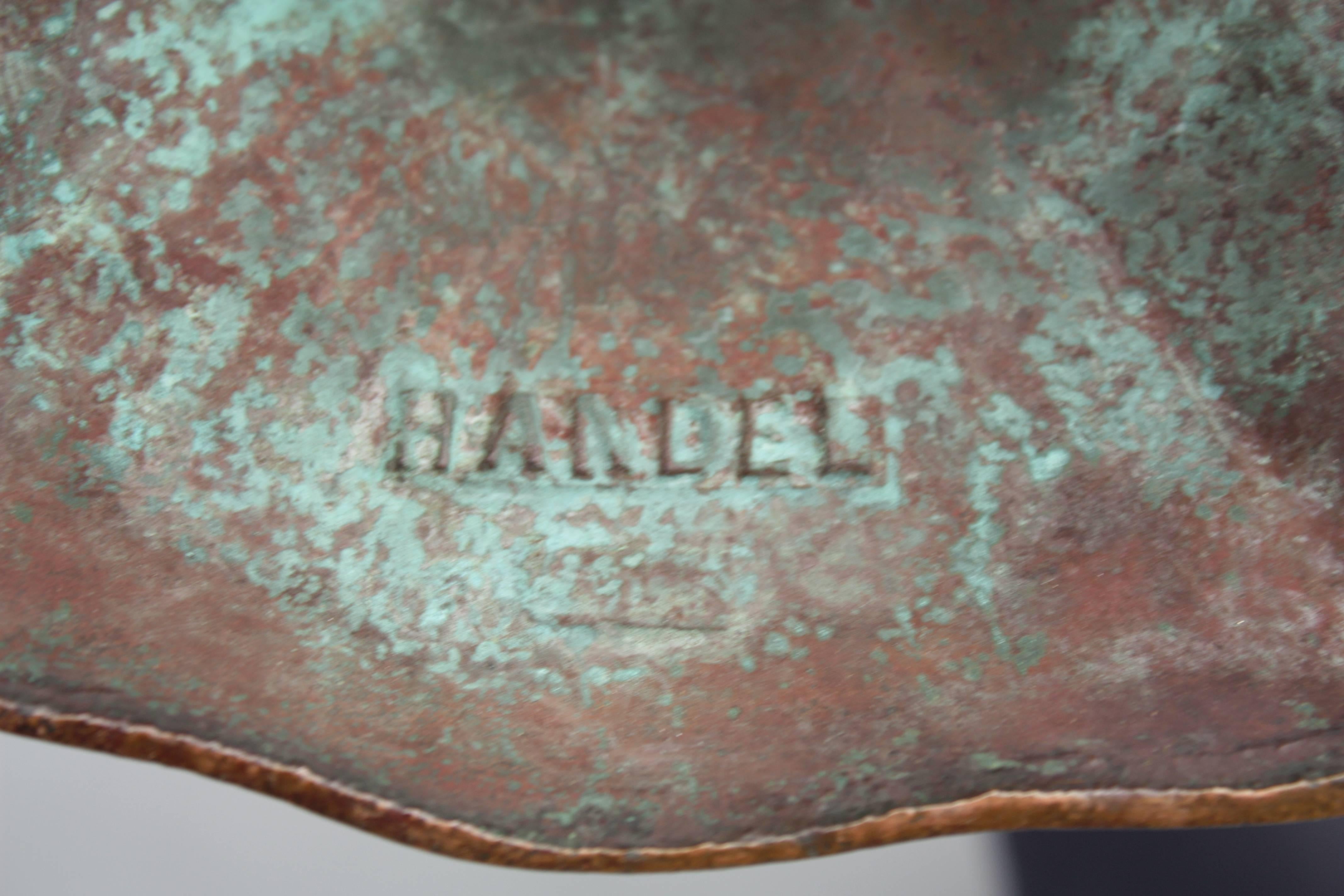 Cast 1910 Signed Handel Table Lamp