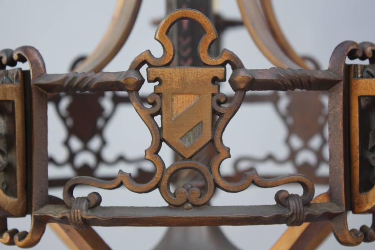 Classic Bronze Spanish Revival Chandelier For Sale at 1stDibs