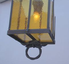 1920s Spanish Revival Iron Pendant