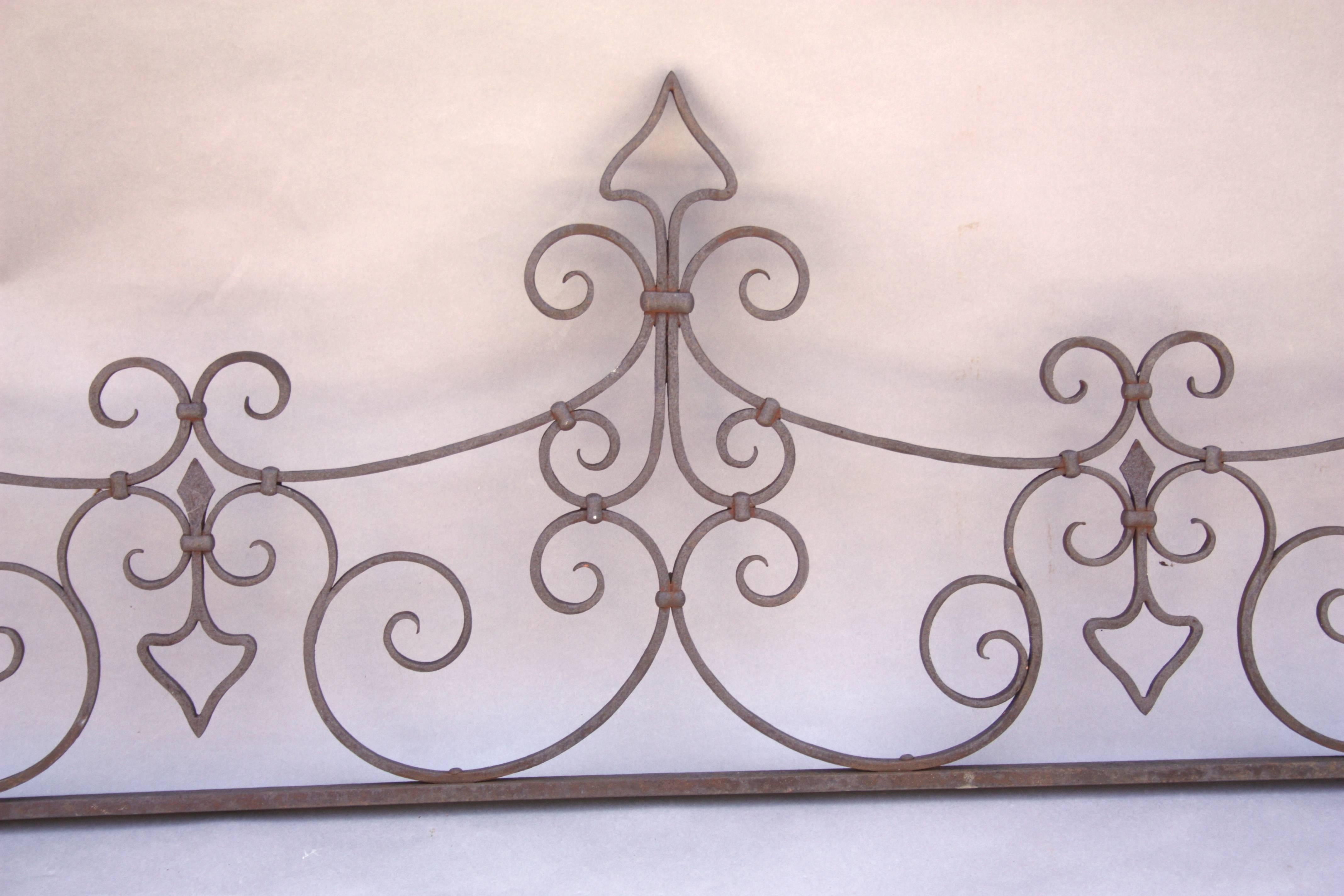 Spanish Colonial Spanish Revival Wrought Iron Decorative Element For Sale