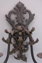 1920s Ornate Double Light Sconce