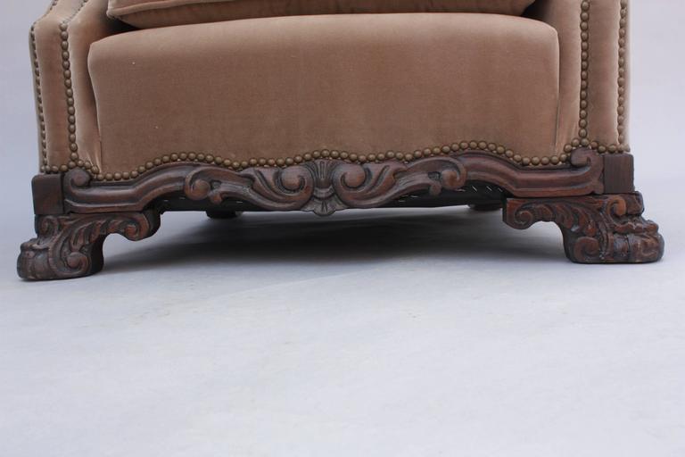 1920s Spanish Revival Upholstered Armchair at 1stDibs