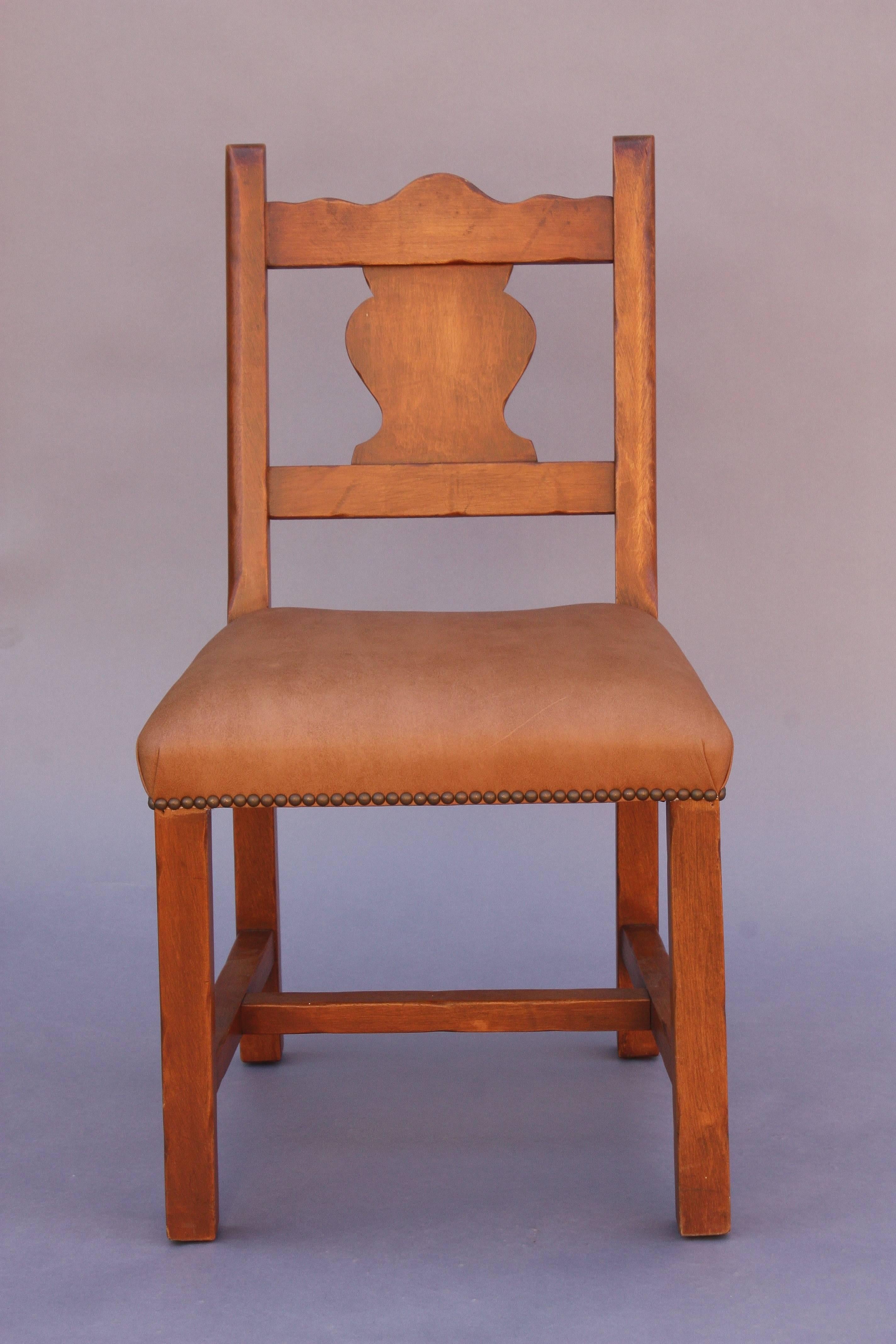 American Set of Ten 1930s Monterey Dining Room Chairs