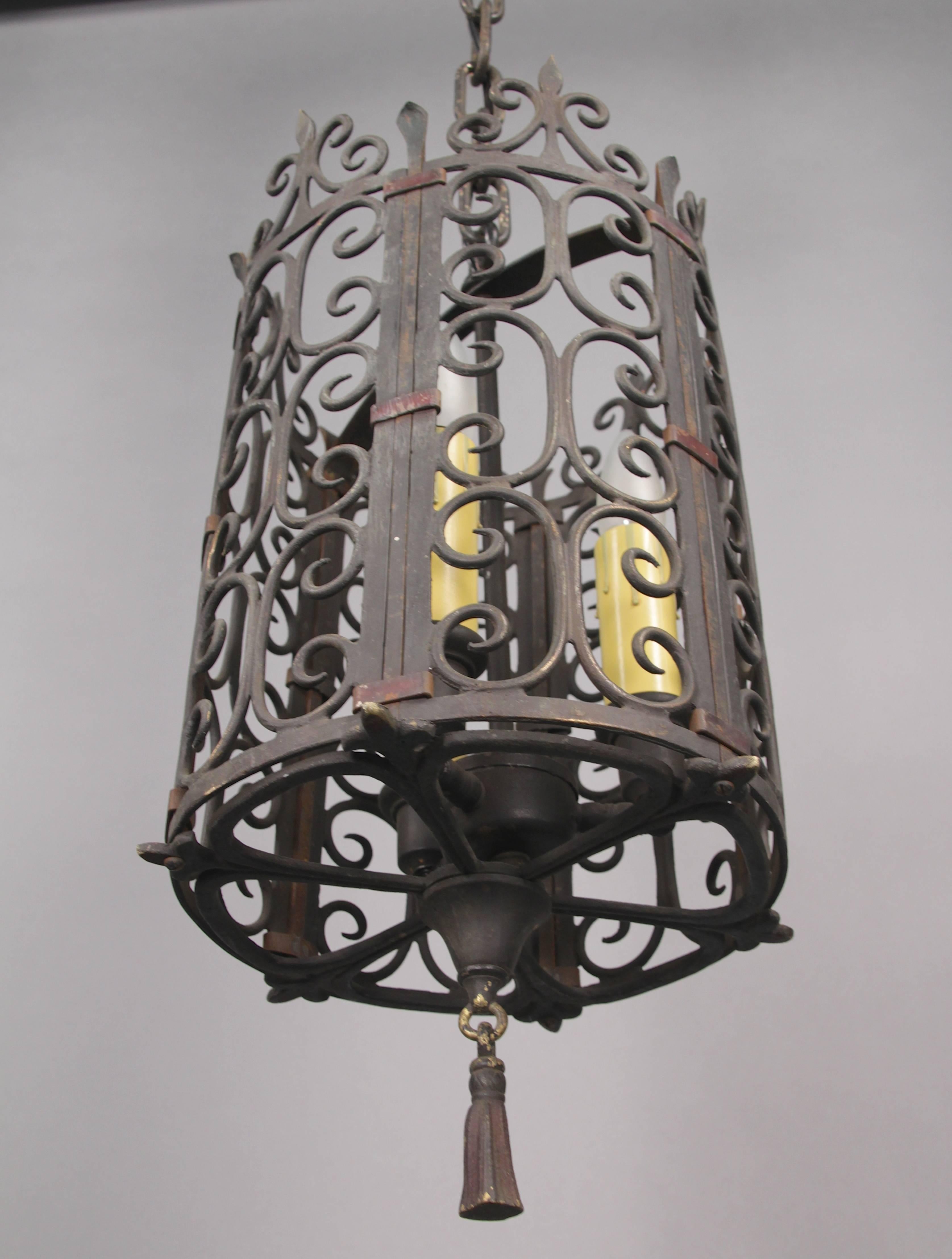 Spanish Colonial 1920s Spanish Revival Pendant Light