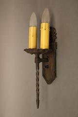 One of Four Sconces with Shield Motif