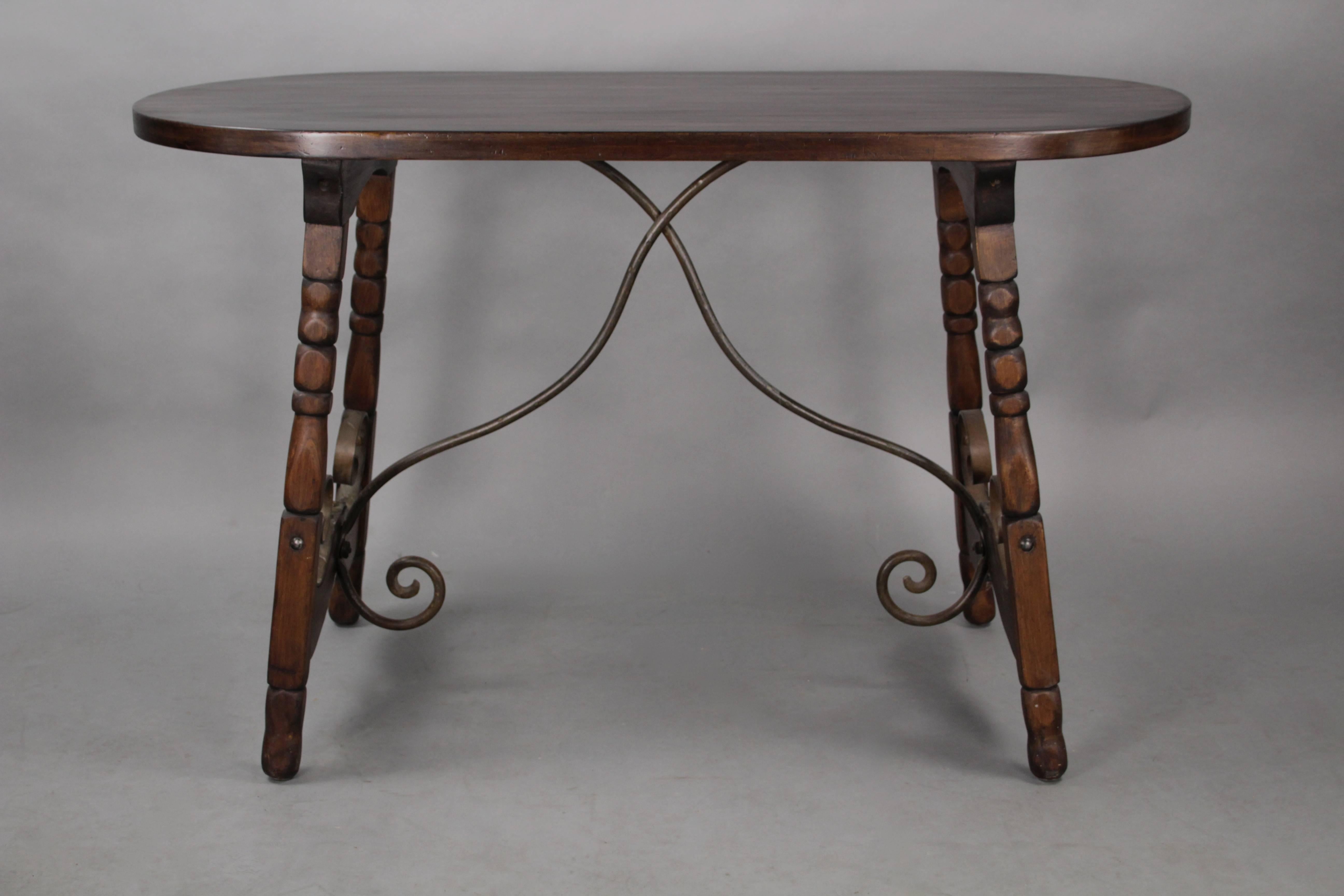 Monterey Attributed Oval Console Table 1