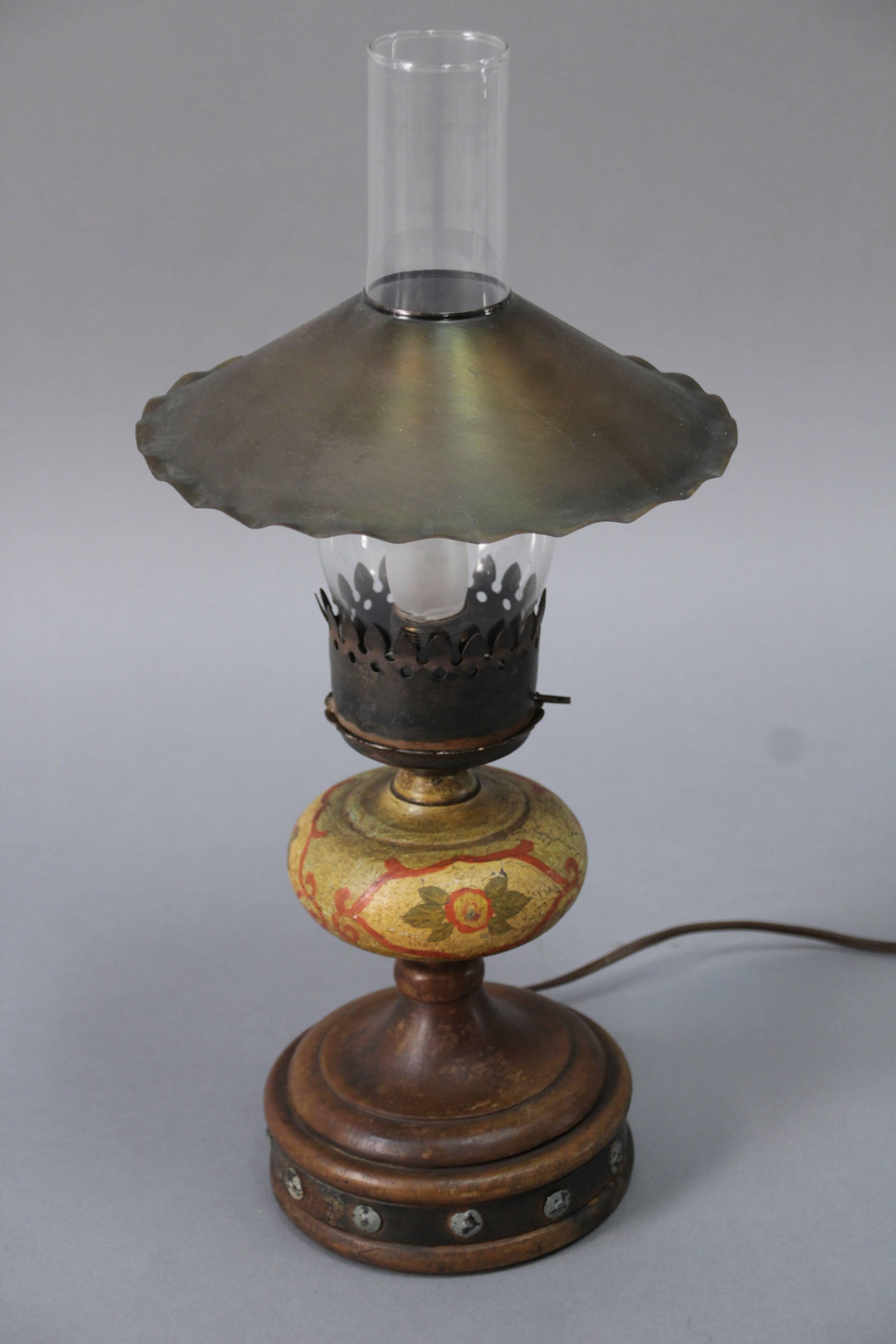 Rancho Monterey 1930s Hand-Painted Monterey Period Table Lamp