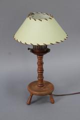 1930s Monterey Period Wood Table Lamp