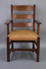 1910 Handsome Turn of the Century Oak Arts & Crafts Chair