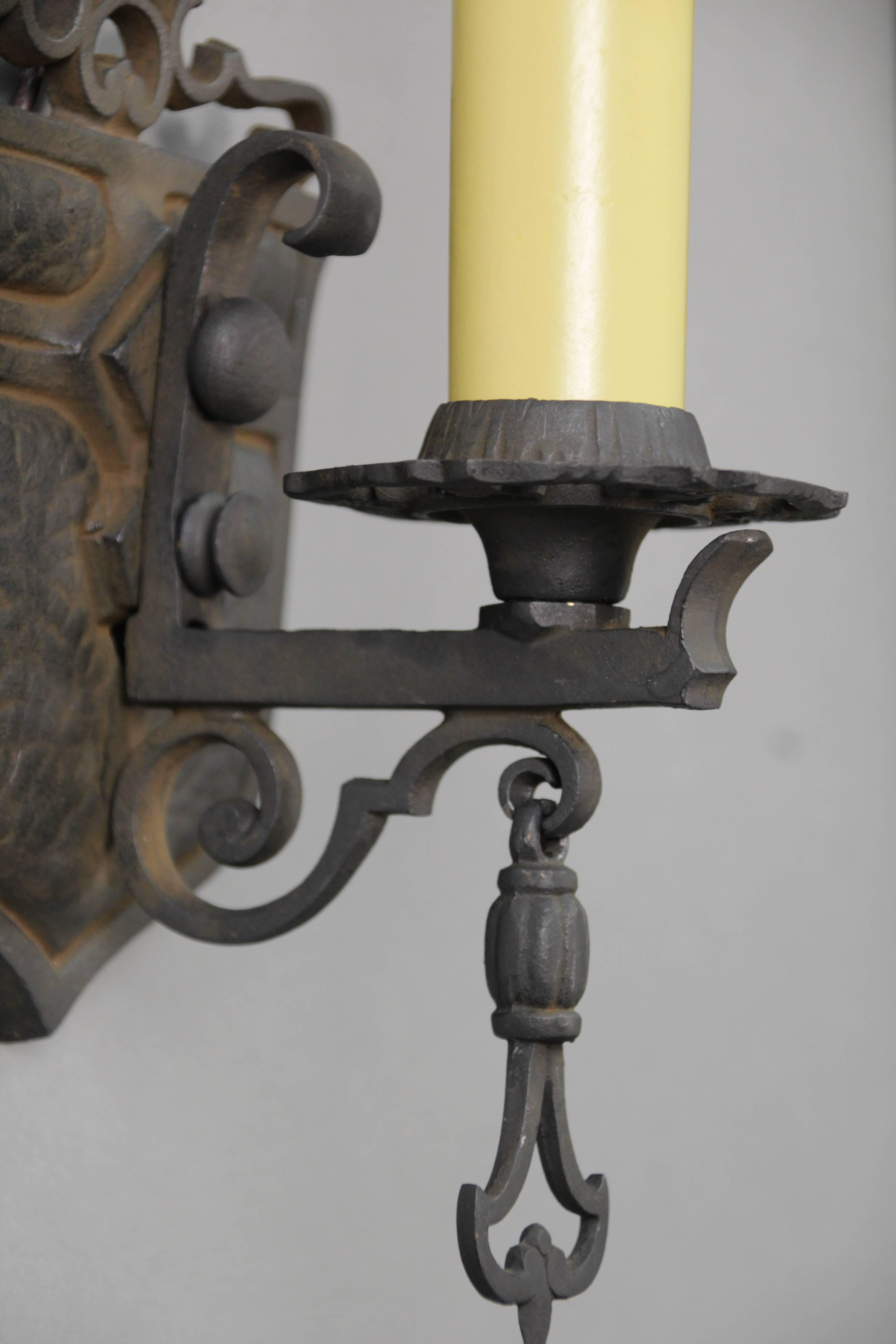 Spanish Colonial 1920s Single Light Sconce