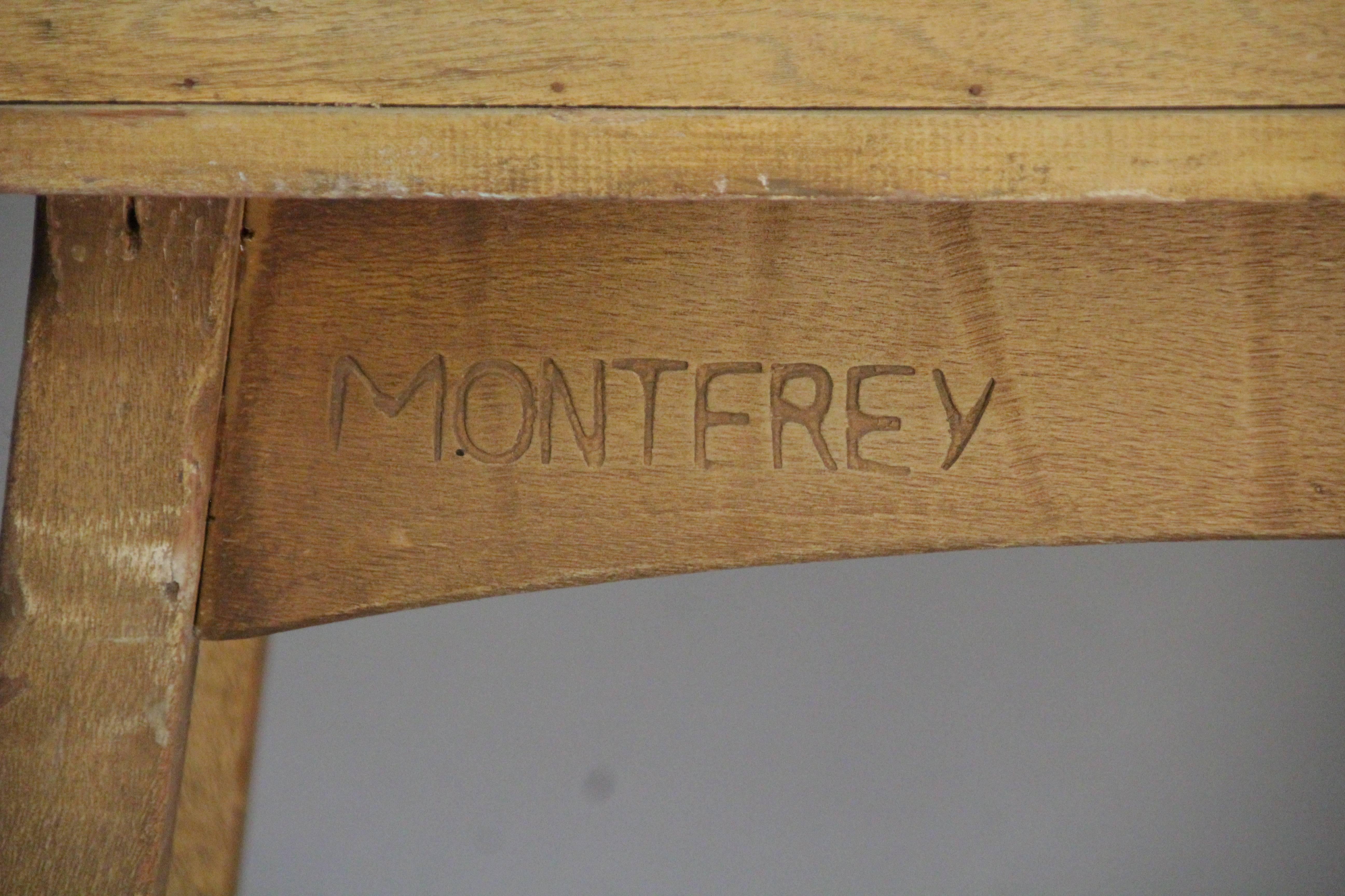 Rancho Monterey 1930s Signed Monterey Drop Front Vargueno Desk For Sale