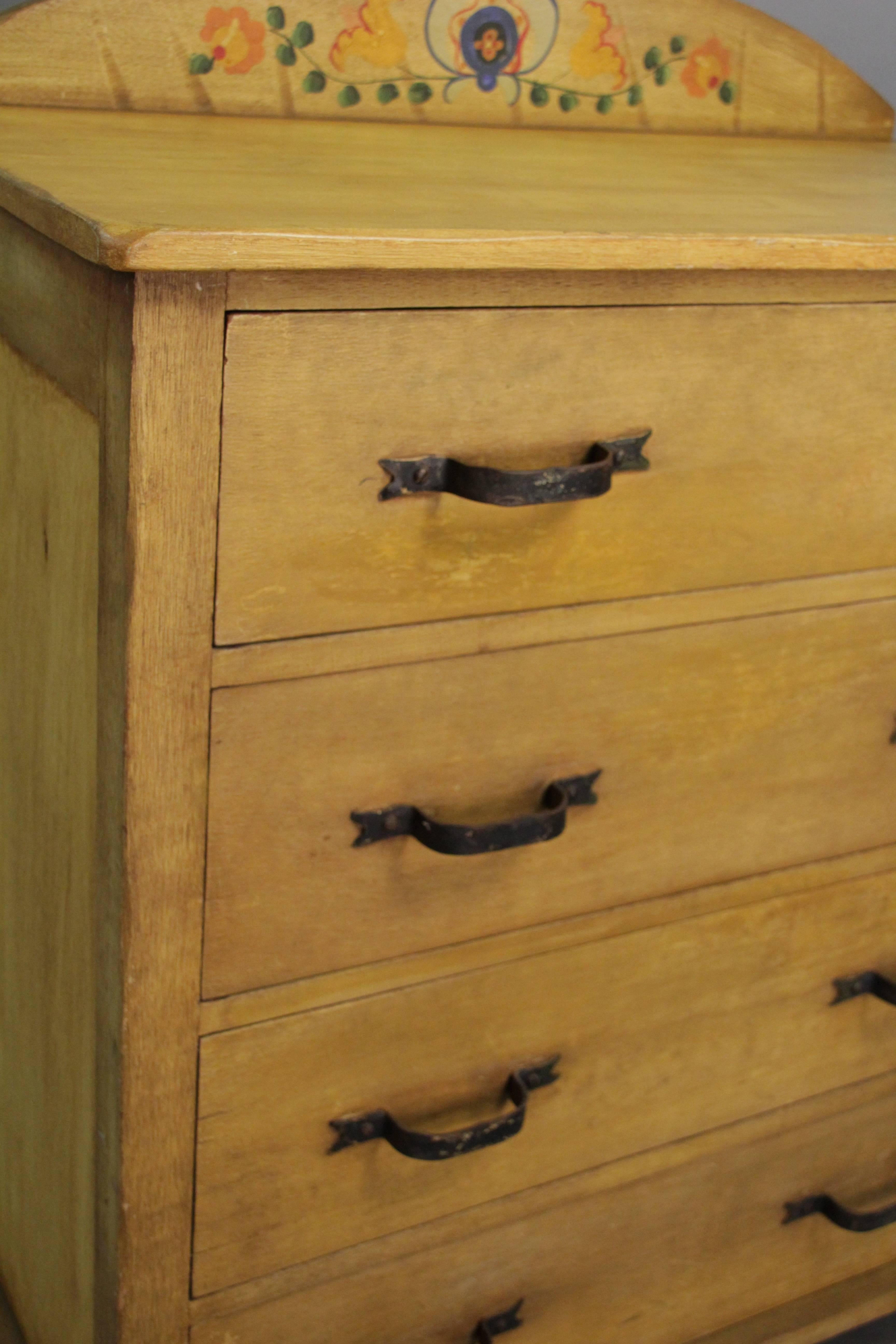 North American Monterey Period Four-Drawer Dresser