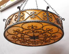 Large Custom Wrought Iron Drum