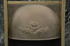 Early Brass and Marble 1900s Fireplace Surround