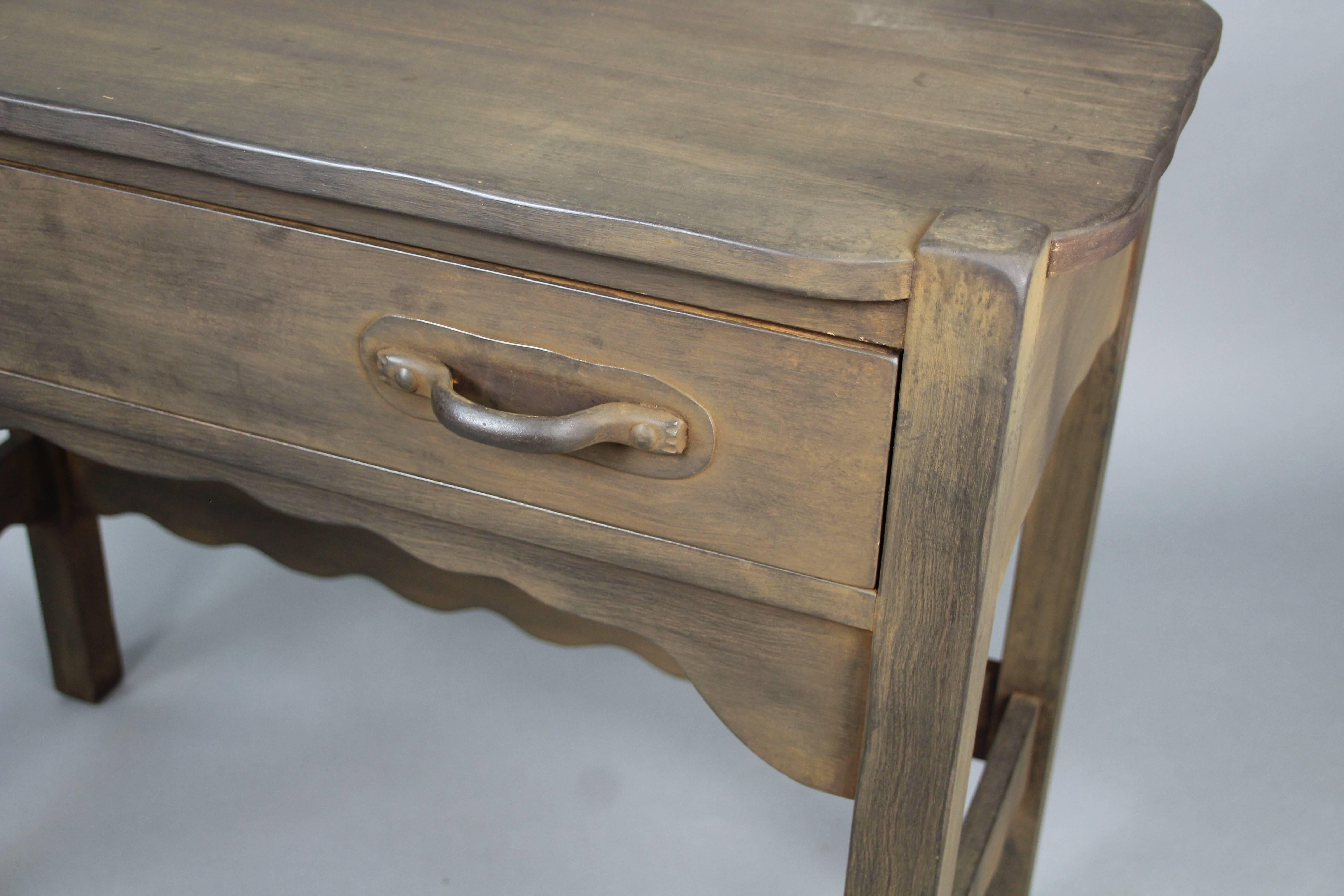 American Monterey Side Table with One Drawer