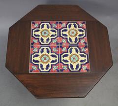 1920s Side Table with California Tiles