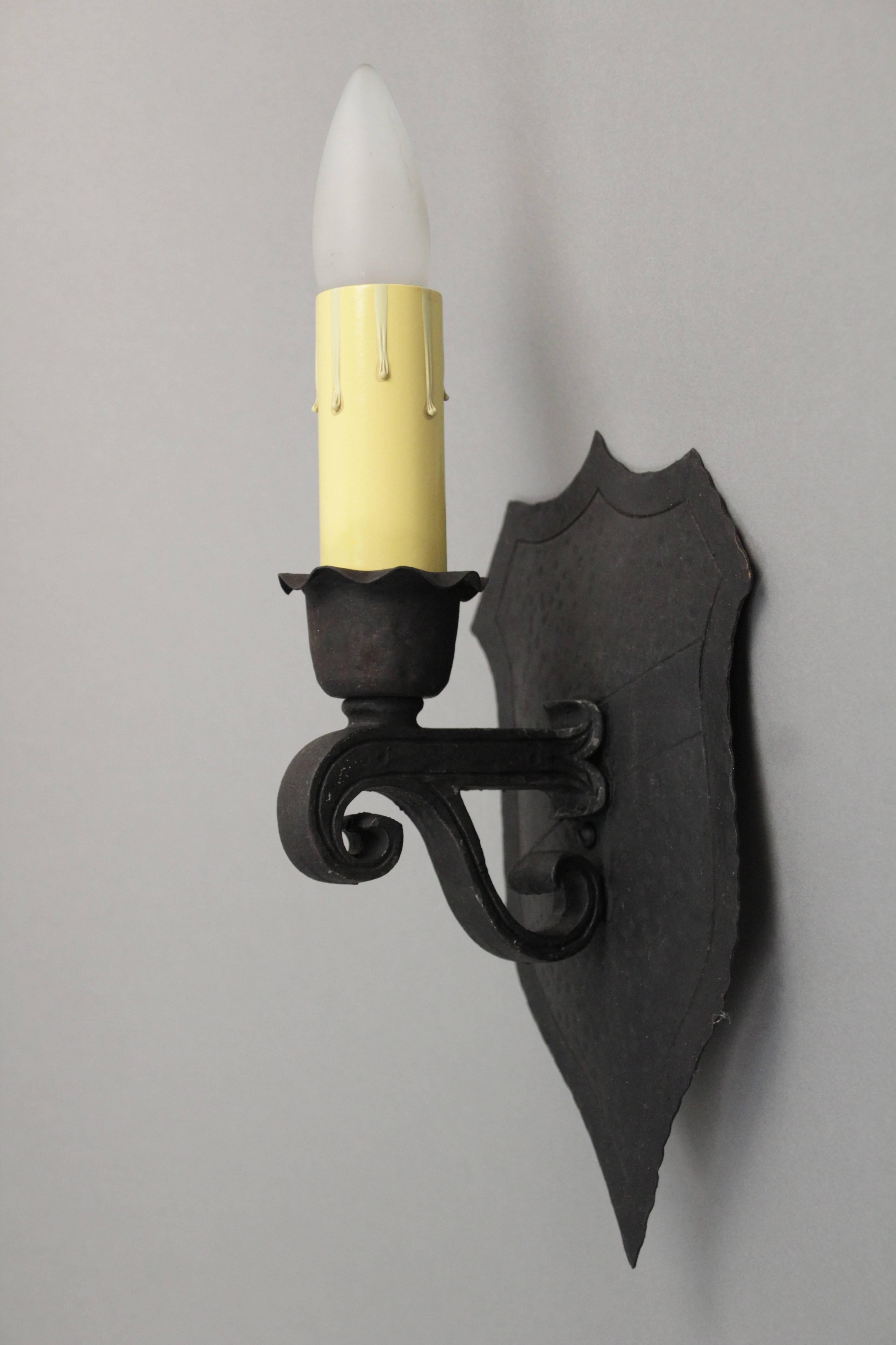 Spanish Colonial 1 of 3, 1920s Single Spanish Revival Sconce