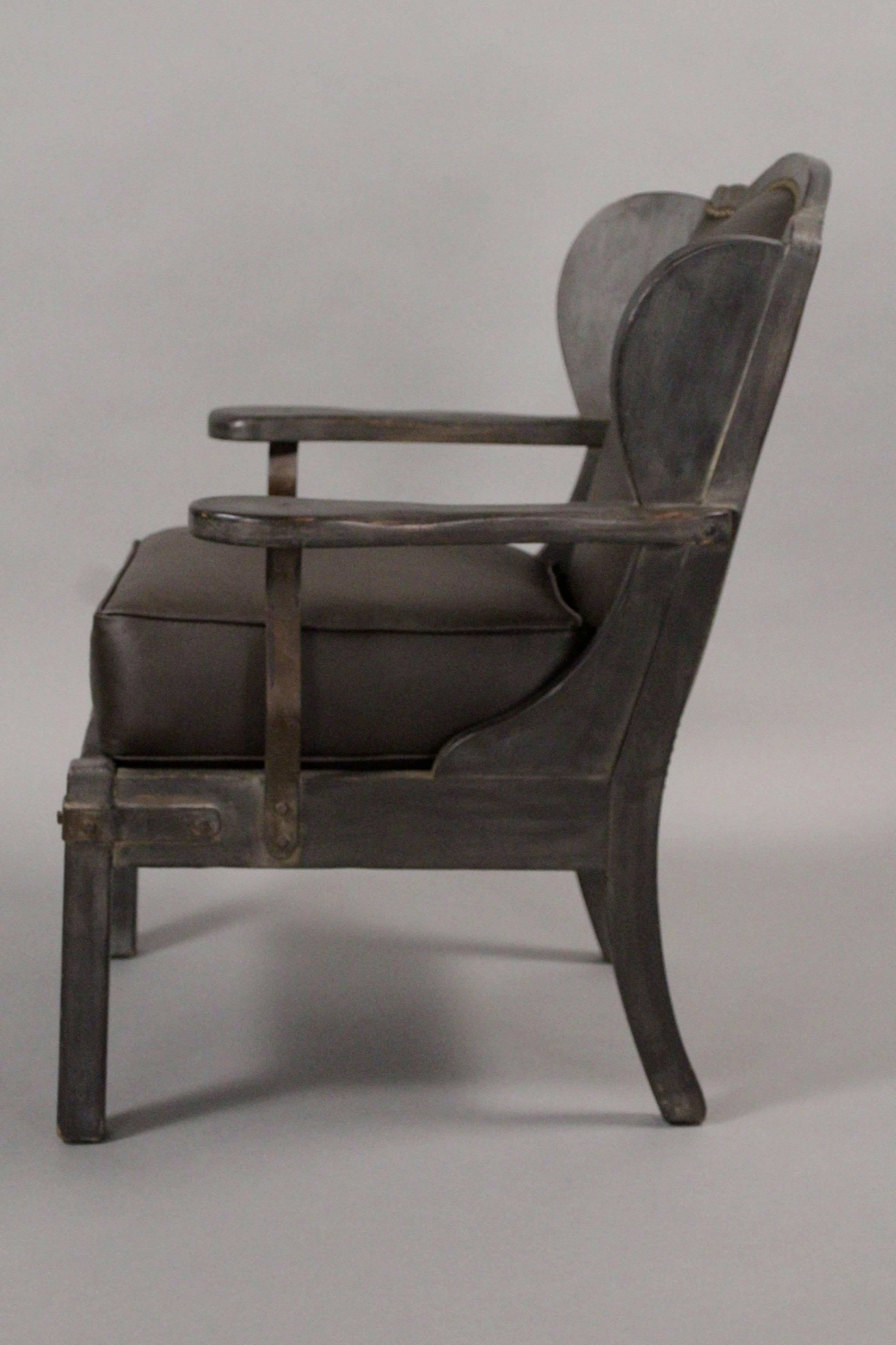 Rancho Monterey Monterey Wing Back Chair with Iron Strapping