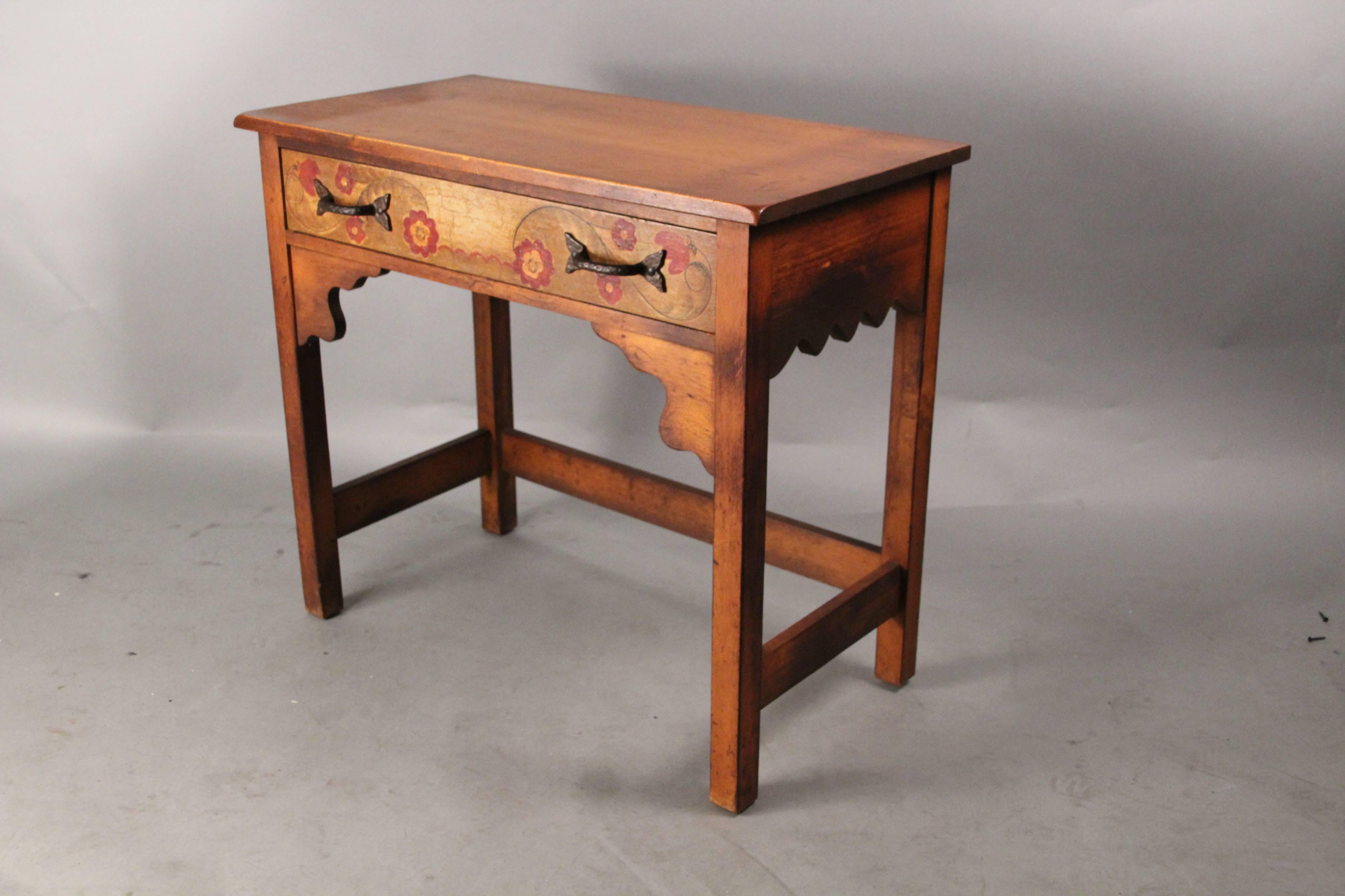 North American Attractive Hand-Painted Rancho Monterey Side Table