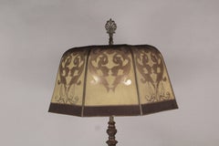 Beautiful, 1920s Floor Lamp with Amazing Wire Mesh Shade