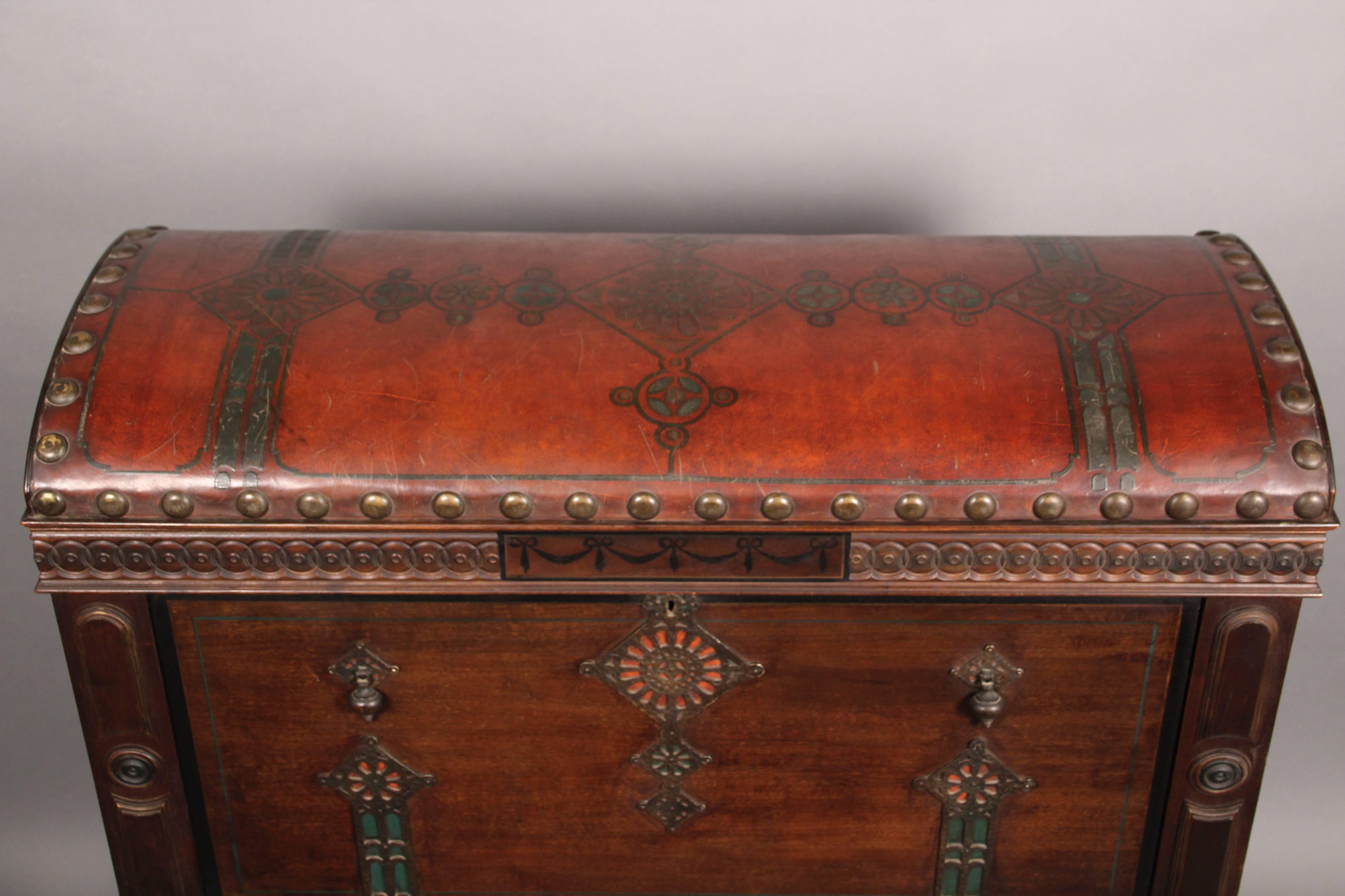 Extraordinary 1920s Vargueno Writing Desk Cabinet In Good Condition In Pasadena, CA