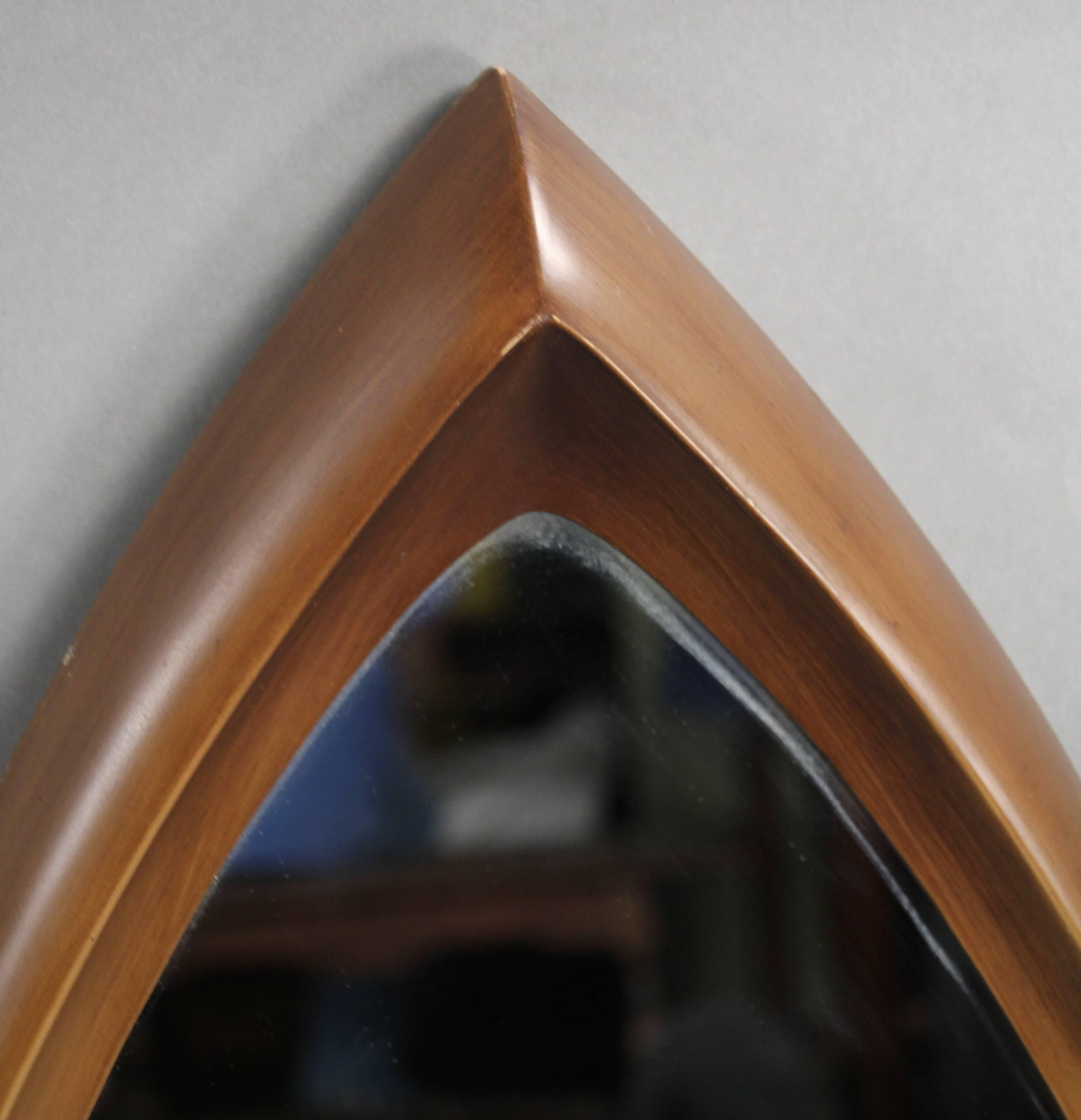 Mid-Century Modern Modern Mirror with Eye Shape Design Made by the Syroco Co