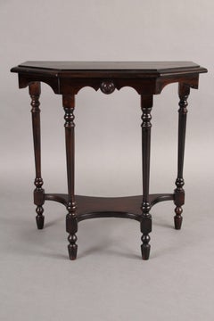 Small Antique Spanish Revival Walnut Side Table, circa 1920s