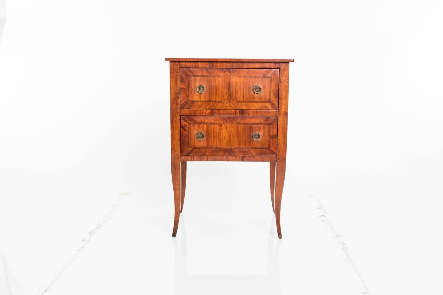 Inlay Directoire Style Walnut Side Cabinet
