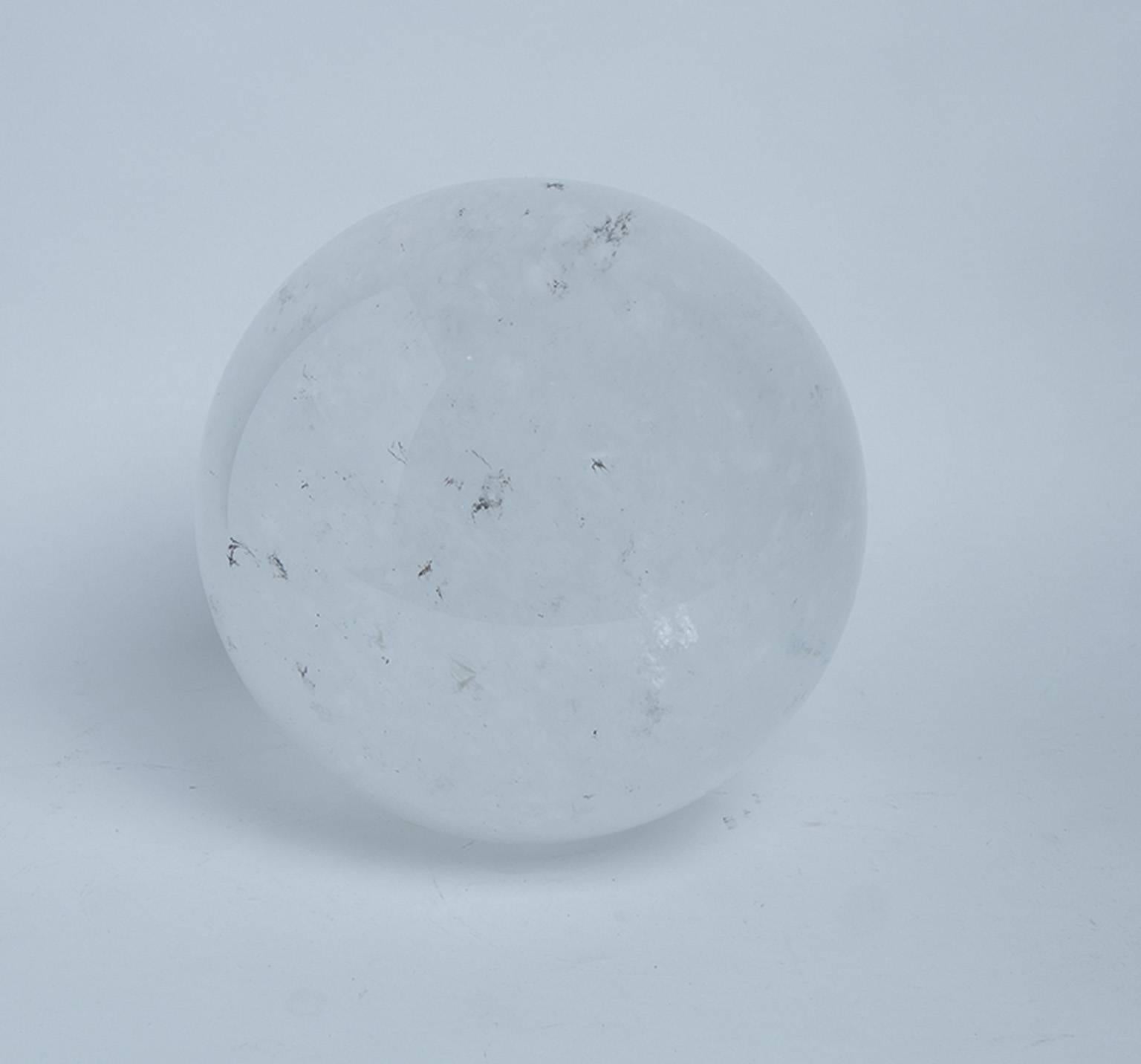 Rock Crystal Sphere In Good Condition In Stamford, CT