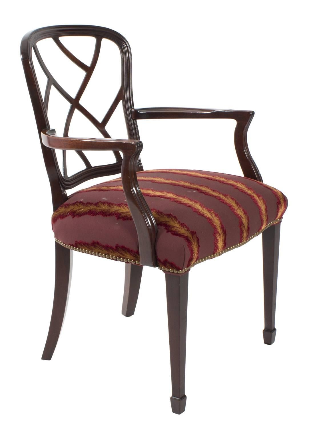 20th Century Set of Eight English Style Dining Chairs