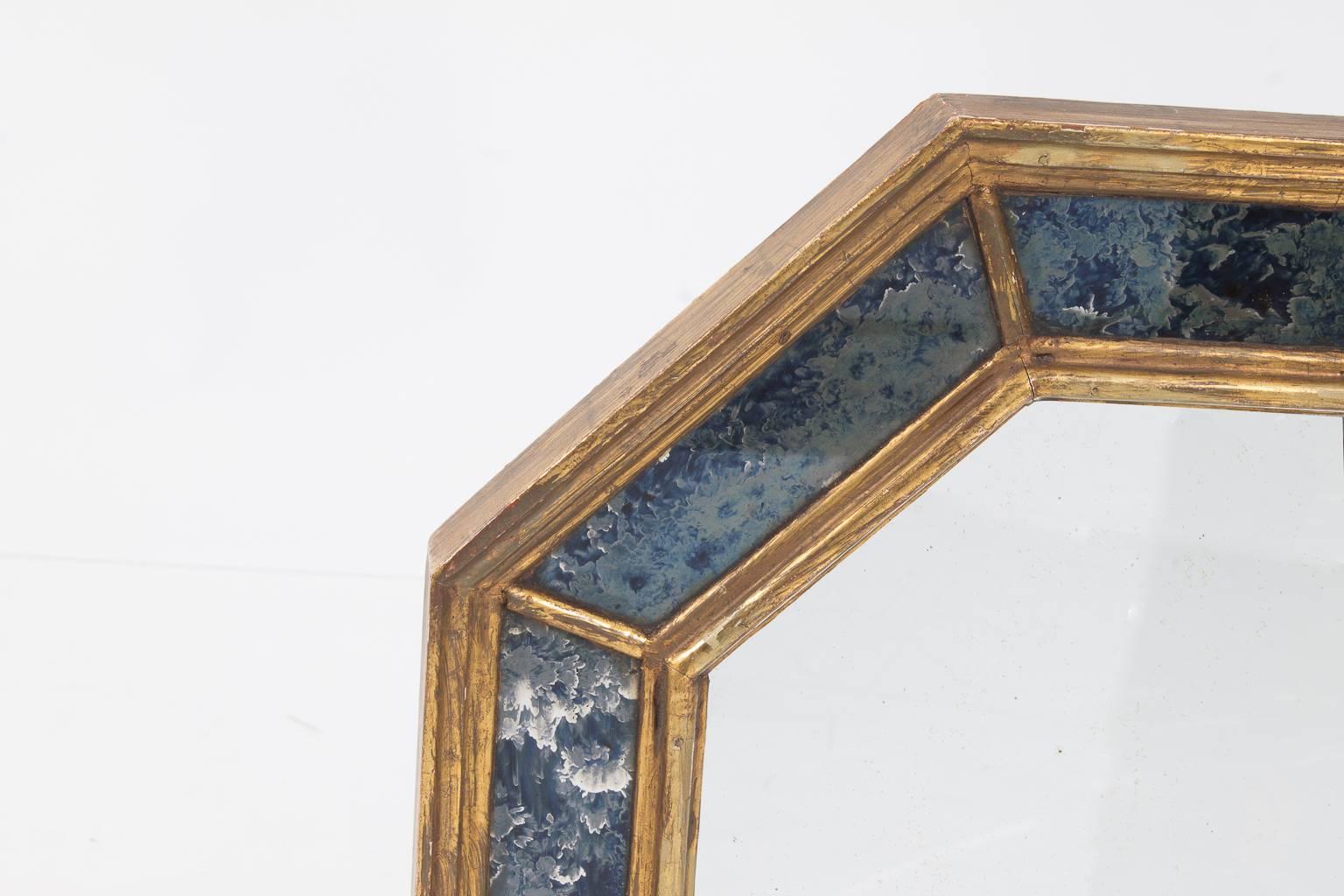 Art Nouveau Octagonal Mirror