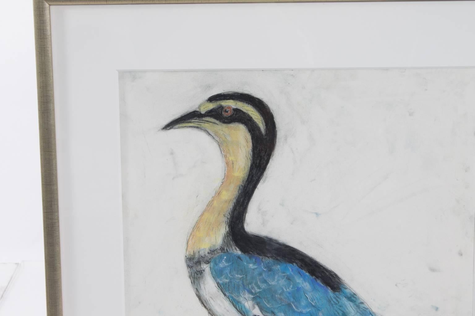 Contemporary Pastel on Paper, Plover, Marianne Stikas