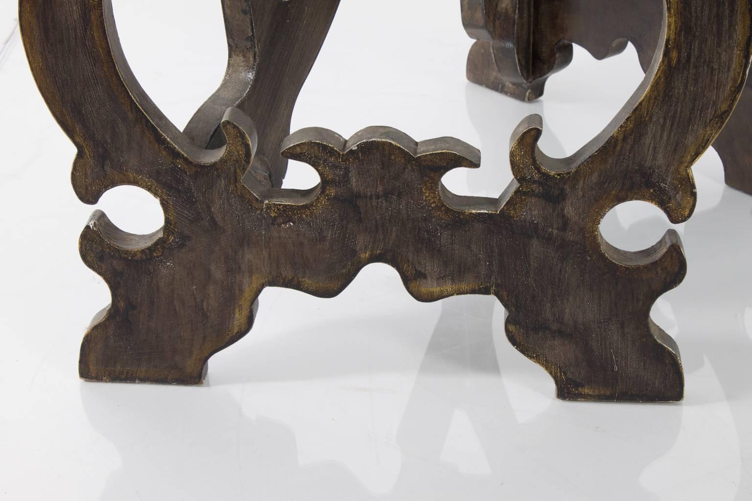 Wood Colonial Style Spanish Demilunes