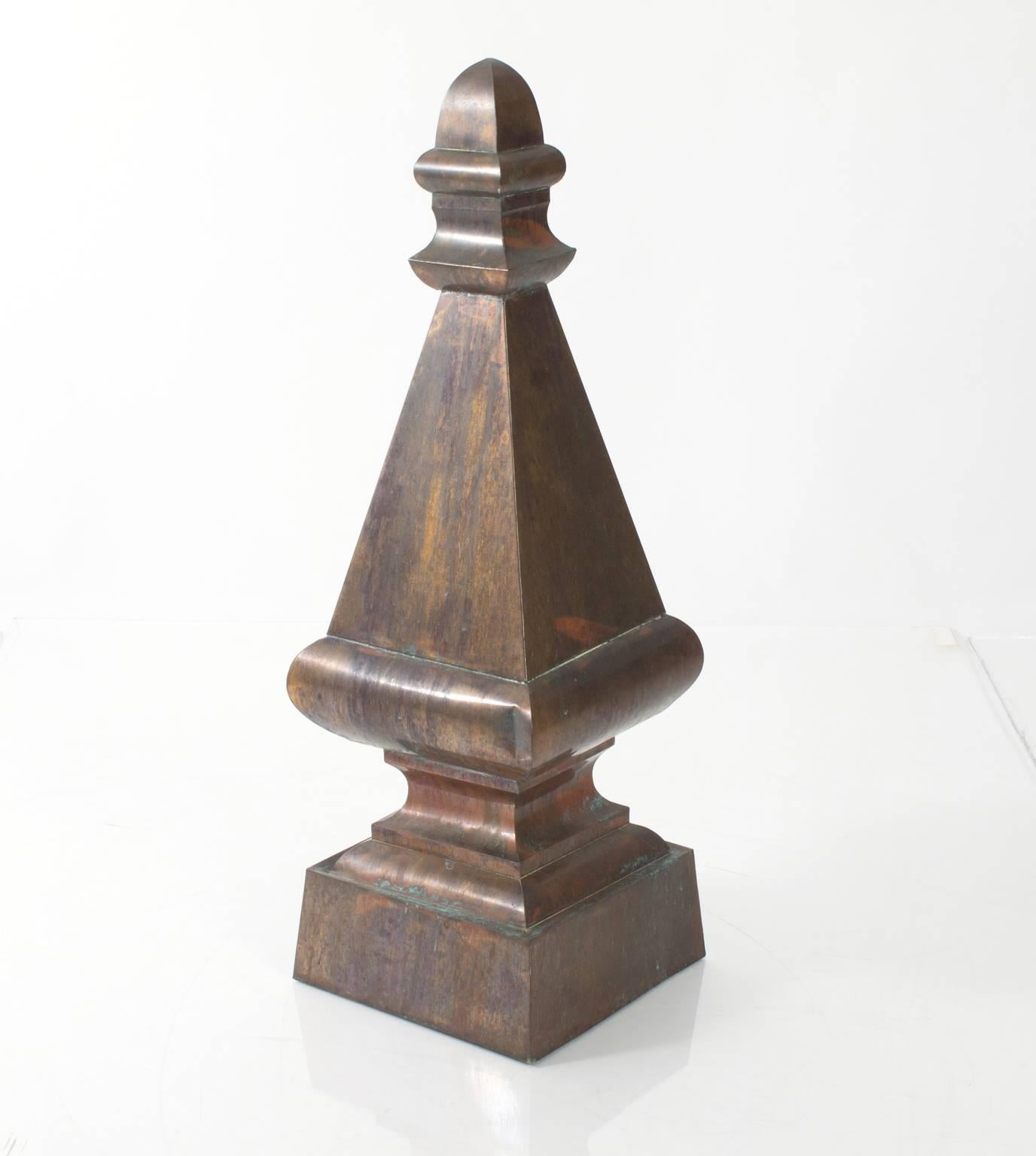 Copper Finials In Good Condition In Stamford, CT