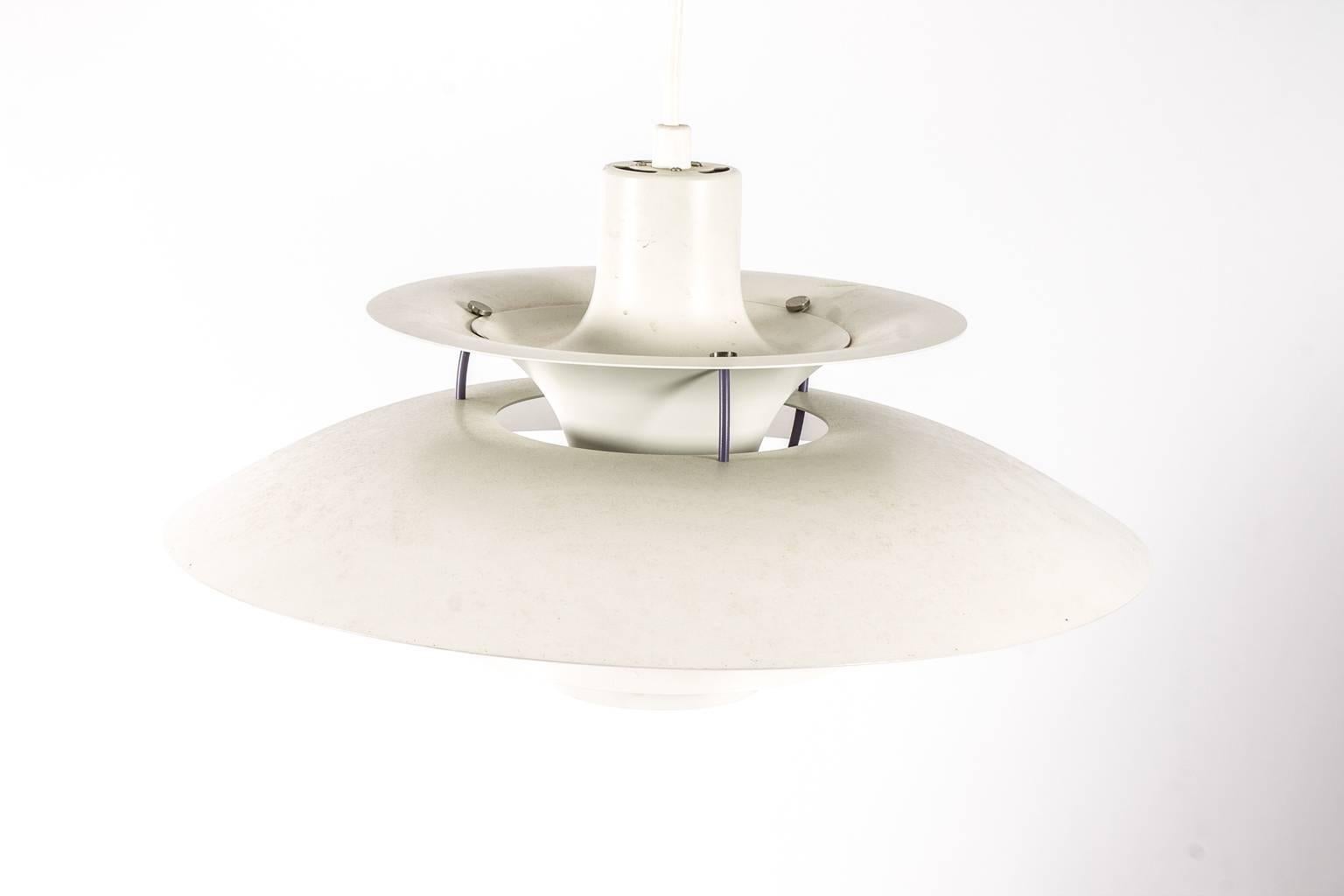 Poul Henningsen PH 5 Light Pendant In Good Condition In Stamford, CT