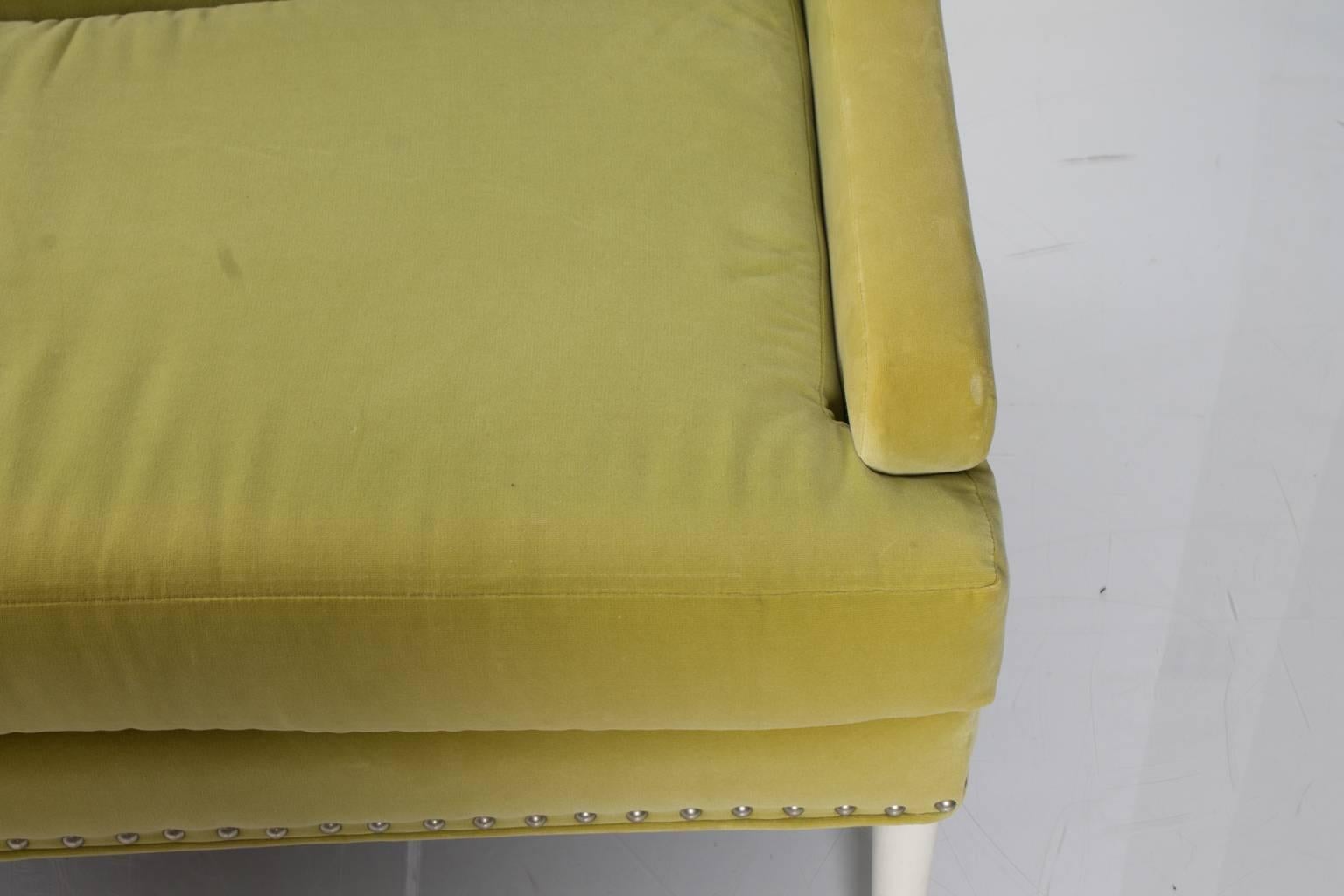 Vintage Lime Green Sofa 2