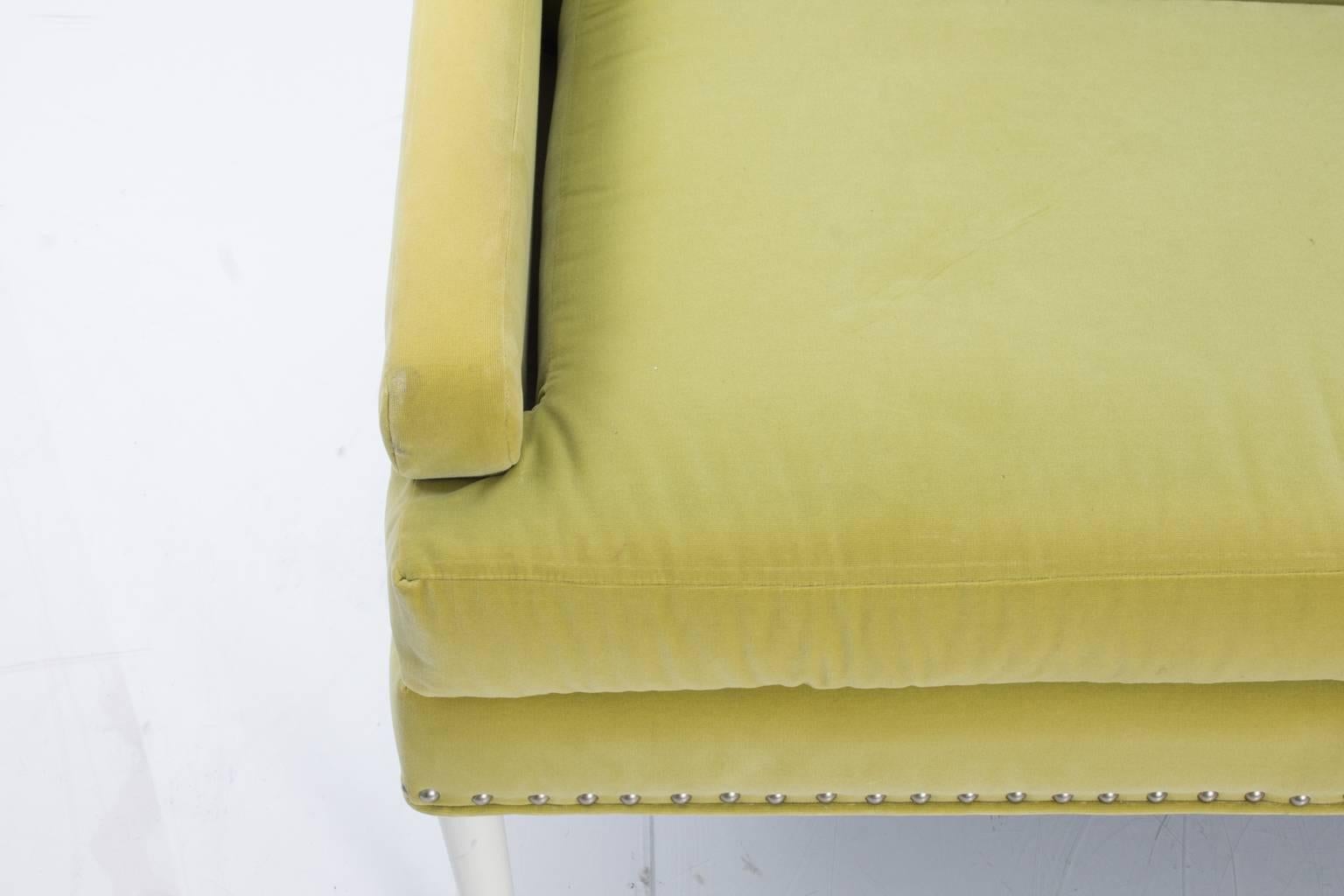 Vintage Lime Green Sofa 1