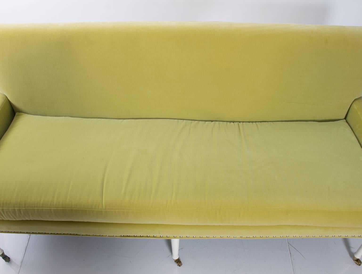 Vintage Lime Green Sofa 3