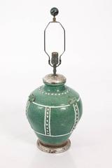 Green Pottery Lamp
