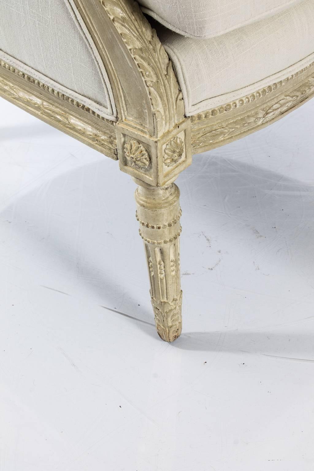 Louis XVI Armchairs in Richard Allen Fabric 6
