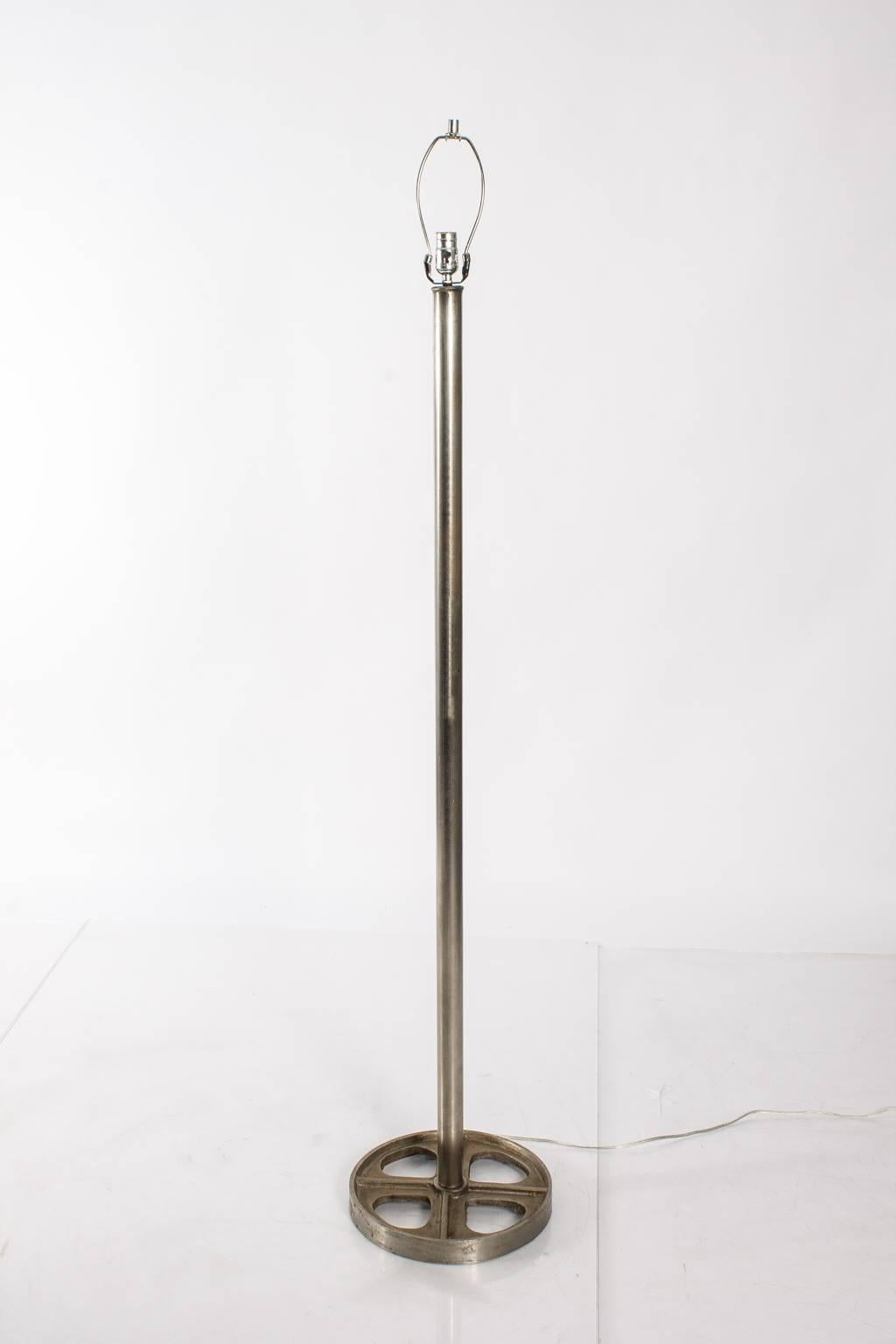 Industrial Floor Lamp In Good Condition For Sale In Stamford, CT